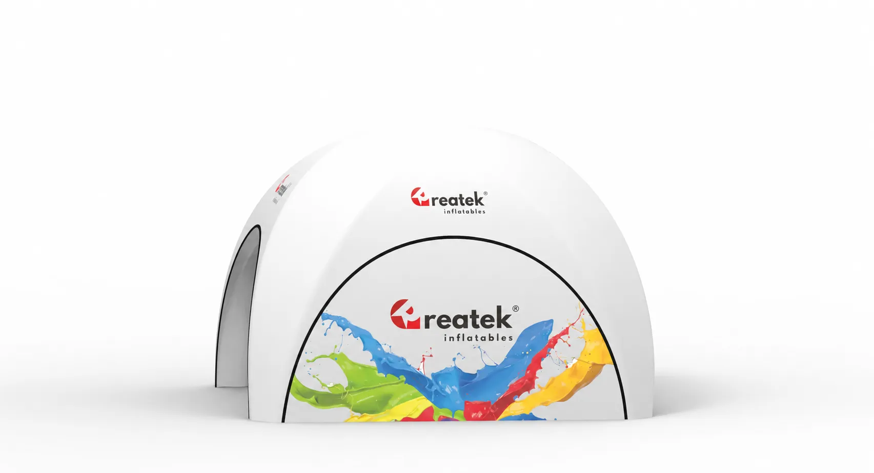 Reklamní nafukovací pneumatický stan X2 6 × 6 m