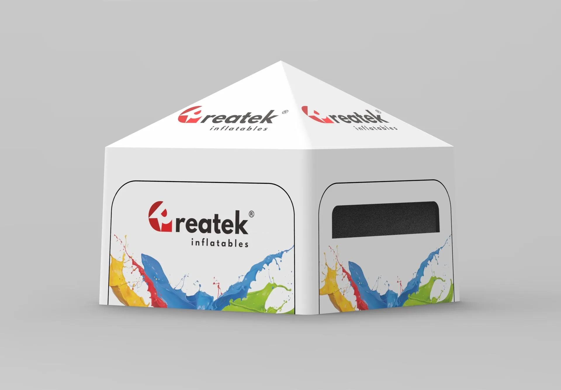 Reklamní Nafukovací Pneumatický Stan - A tvar - 5 x 5 m