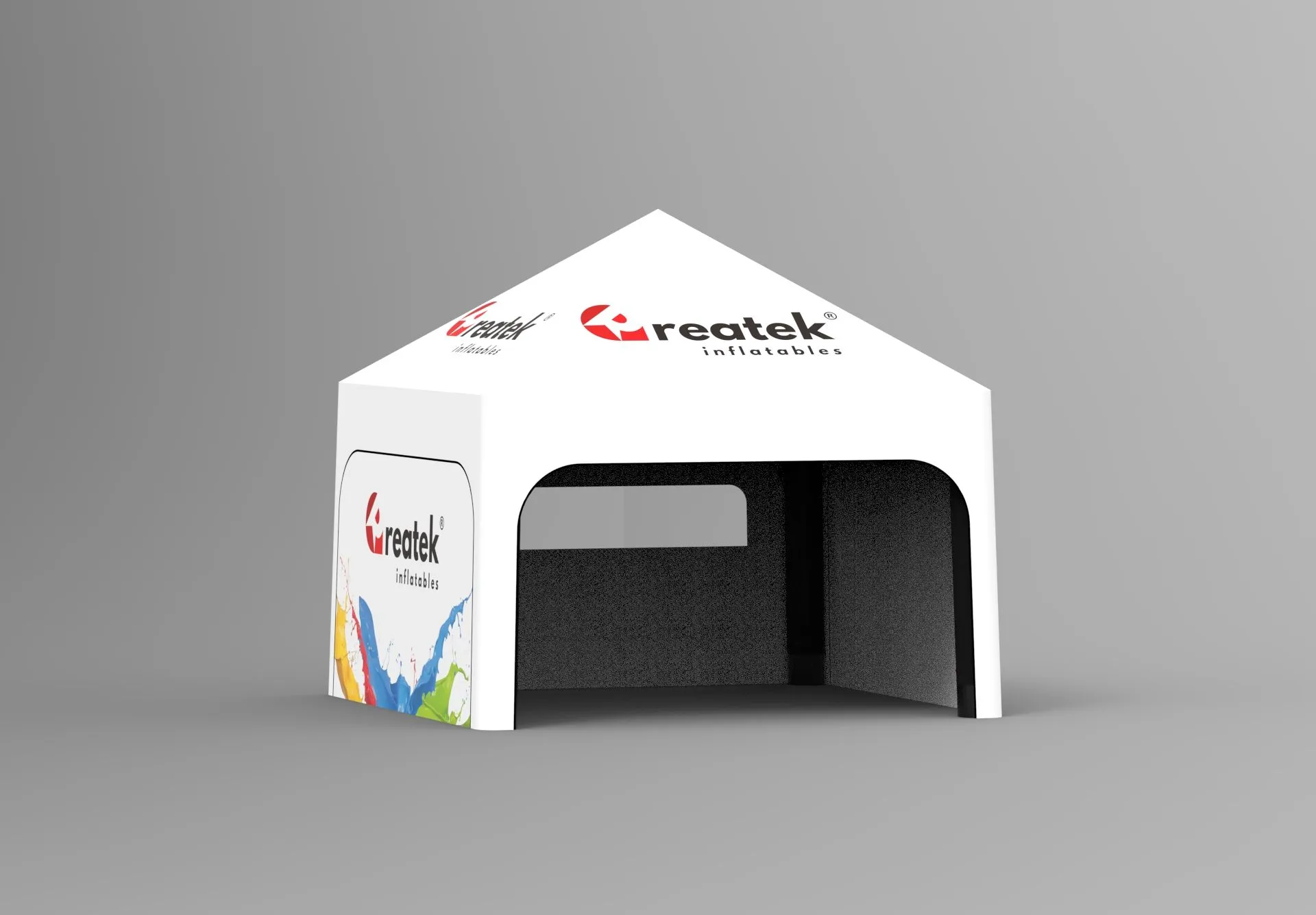Reklamní Nafukovací Pneumatický Stan - A tvar - 5 x 5 m