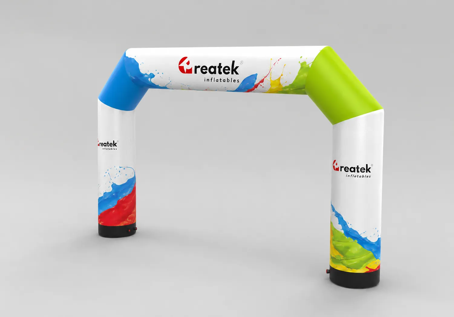 8 m, tloušťka tubusu 0,80 m Nafukovací Reklamní Brána - pneumatická