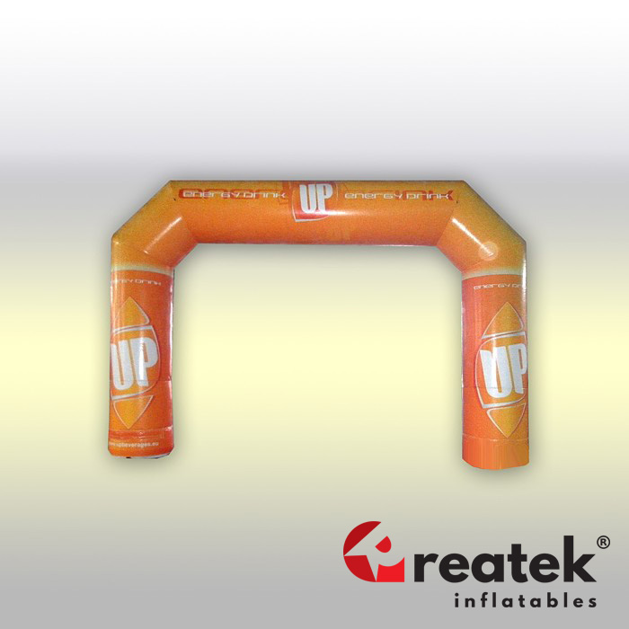 Reklamní nafukovací oblouk 6 m z PVC D-Tex s celodigitálním potiskem
