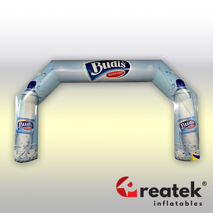 Reklamní nafukovací oblouk 6 m z PVC D-Tex s celodigitálním potiskem