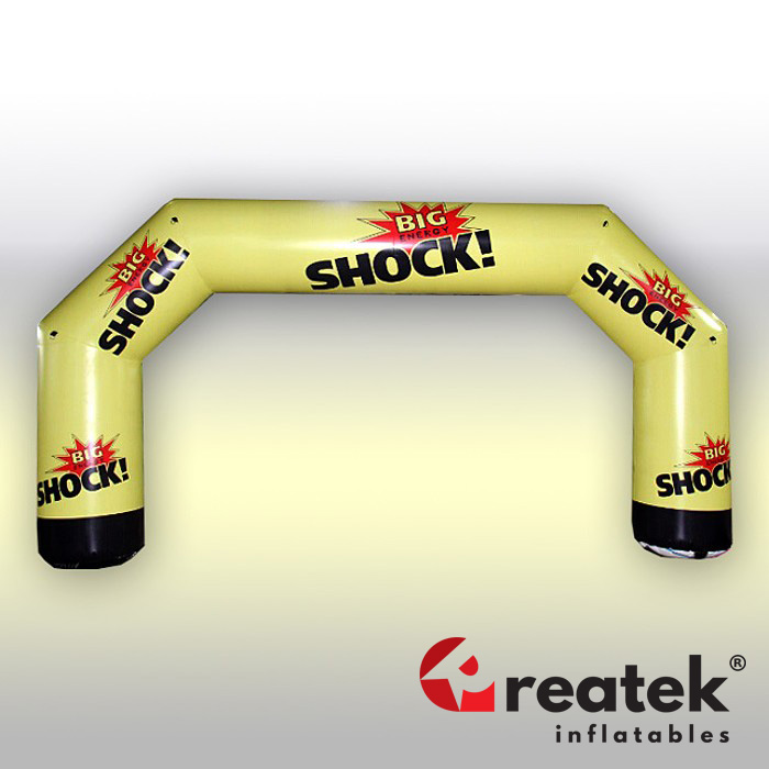 Reklamní nafukovací oblouk 6 m z PVC D-Tex s celodigitálním potiskem
